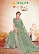 Rathotsav sarees are crafted from high-quality cotton fabric adorned with detailed embroidery work